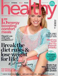 attractive blonde woman on cover of Healthy Magazine issue, featuring Flavio Refrigeri