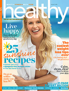 Flavio Refrigeri skincare tips in issue of Healthy Magazine